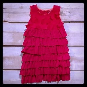 DEUX PAR DEUX Hot Pink Dress Sz4 Flowered